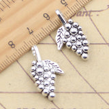 10pcs Charms 3D Grape 26x14x6mm Tibetan Silver Color Pendants Antique Jewelry Making DIY Handmade Craft