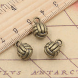 10pcs Charms 3D Volleyball 15x10x10mm Tibetan Bronze Silver Color Pendants Antique Jewelry Making DIY Handmade Craft