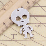 10pcs Charms Alien ET Bones 39x23mm Tibetan Silver Color Pendants Antique Jewelry Making DIY Handmade Craft Pendant