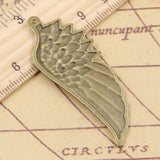 10pcs Charms Angel Wings 58x22mm Tibetan Bronze Silver Color Pendants Antique Jewelry Making DIY Handmade Craft