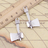 10pcs Charms Axe Ax 41x21mm Tibetan Silver Color Pendants Antique Jewelry Making DIY Handmade Craft Pendant