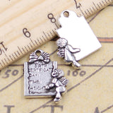 10pcs Charms Baby Birth Card 20x15mm Tibetan Silver Color Pendants Antique Jewelry Making DIY Handmade Craft Pendant