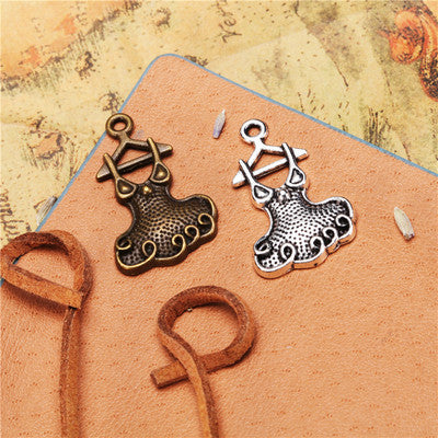 10pcs Charms Ballet Skirt Dance Cloth 29*18mm Tibetan Silver Color Pendants Antique Jewelry Making DIY Handmade Craft