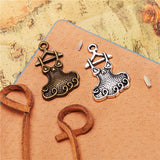 10pcs Charms Ballet Skirt Dance Cloth 29*18mm Tibetan Silver Color Pendants Antique Jewelry Making DIY Handmade Craft