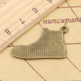 10pcs Charms Basketball Star Shoes 30x20mm Tibetan Bronze Silver Color Pendants Antique Jewelry Making DIY Handmade Craft