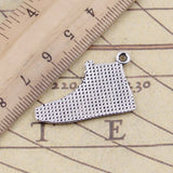 10pcs Charms Basketball Star Shoes 30x20mm Tibetan Bronze Silver Color Pendants Antique Jewelry Making DIY Handmade Craft