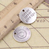 10pcs Charms Believe Love Beloved Dream Karma 20x20mmTibetan Silver Color Pendants Antique Jewelry Making DIY Handmade Pendant