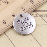 10pcs Charms Believe Love Beloved Dream Karma 20x20mmTibetan Silver Color Pendants Antique Jewelry Making DIY Handmade Pendant