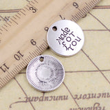 10pcs Charms Believe Love Beloved Dream Karma 20x20mmTibetan Silver Color Pendants Antique Jewelry Making DIY Handmade Pendant