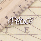 10pcs Charms Believe Love Hope Peace Faith Antique Silver Color Pendants Making DIY Handmade Jewelry Factory Wholesale