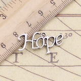 10pcs Charms Believe Love Hope Peace Faith Antique Silver Color Pendants Making DIY Handmade Jewelry Factory Wholesale