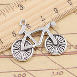 10pcs Charms Bike Bicycle 25x34mm Tibetan Silver Color Pendants Antique Jewelry Making DIY Handmade Craft