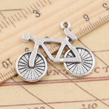 10pcs Charms Bike Bicycle 25x34mm Tibetan Silver Color Pendants Antique Jewelry Making DIY Handmade Craft