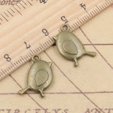 10pcs Charms Bird 20x13mm Tibetan Bronze Silver Color Pendants Antique Jewelry Making DIY Handmade Craft