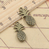 10pcs Charms Bromeliaceae Ananas Pineapple 23x10mm Tibetan Bronze Silver Color Pendants Antique Making DIY Handmade Pendant