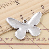 10pcs Charms Butterfly 20x30mm Tibetan Silver Color Pendants Antique Jewelry Making DIY Handmade Craft