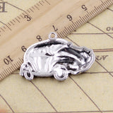 10pcs Charms Car 39x26mm Tibetan Bronze Silver Color Pendants Antique Jewelry Making DIY Handmade Craft