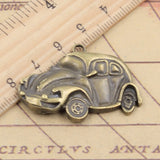 10pcs Charms Car 39x26mm Tibetan Bronze Silver Color Pendants Antique Jewelry Making DIY Handmade Craft