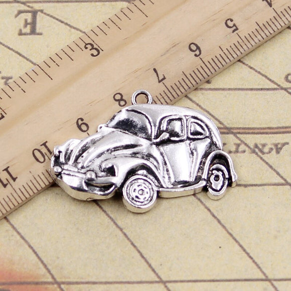 10pcs Charms Car 39x26mm Tibetan Bronze Silver Color Pendants Antique Jewelry Making DIY Handmade Craft