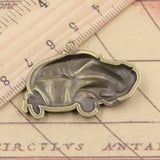 10pcs Charms Car 39x26mm Tibetan Bronze Silver Color Pendants Antique Jewelry Making DIY Handmade Craft