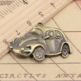 10pcs Charms Car 39x26mm Tibetan Bronze Silver Color Pendants Antique Jewelry Making DIY Handmade Craft