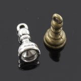 10pcs Charms Chess King Queen Rook Knight Bishop Pawn Tibetan Bronze Silver Color Pendants Antique Jewelry Making DIY Handmade