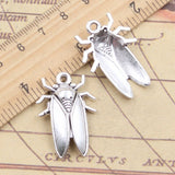 10pcs Charms Cicada Cockroach Roach 32x22mm Tibetan Silver Color Pendants Antique Jewelry Making DIY Handmade Craft