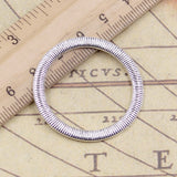 10pcs Charms Circle Love Hope Trust Dream 35mm Tibetan Bronze Silver Color Pendants Antique Jewelry Making DIY Handmade Craft