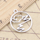 10pcs Charms Cloud 25x22mm Tibetan Silver Color Pendants Antique Jewelry Making DIY Handmade Craft