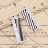 10pcs Charms Comb 32x10mm Tibetan Silver Color Pendants Antique Jewelry Making DIY Handmade Craft ef4376