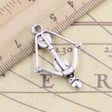 10pcs Charms Crossbow Bow 34x20mm Tibetan Bronze Silver Color Pendants Antique Jewelry Making DIY Handmade Craft Pendant