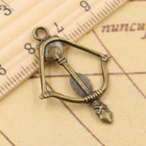10pcs Charms Crossbow Bow 34x20mm Tibetan Bronze Silver Color Pendants Antique Jewelry Making DIY Handmade Craft Pendant