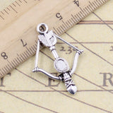 10pcs Charms Crossbow Bow 34x20mm Tibetan Bronze Silver Color Pendants Antique Jewelry Making DIY Handmade Craft Pendant