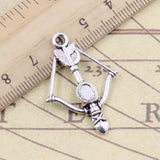 10pcs Charms Crossbow Bow 34x20mm Tibetan Bronze Silver Color Pendants Antique Jewelry Making DIY Handmade Craft Pendant