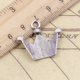 10pcs Charms Crown Princess 25x28mm Tibetan Silver Color Pendants Antique Jewelry Making DIY Handmade Craft