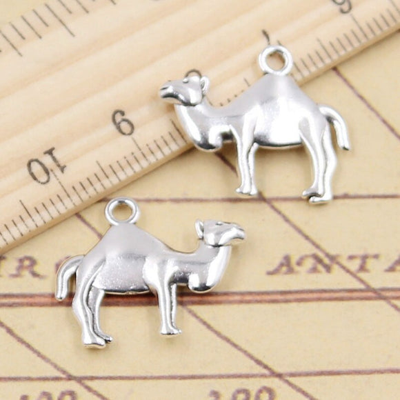 10pcs Charms Desert Camel 19x23mm Tibetan Silver Color Pendants Antique Jewelry Making DIY Handmade Craft