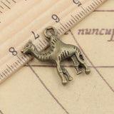 10pcs Charms Desert Camel 22x20mm Tibetan Bronze Silver Color Pendants Antique Jewelry Making DIY Handmade Craft