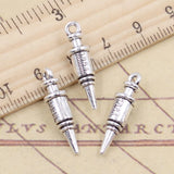 10pcs Charms Doctor Syringe Nurse Injector 25x6x6mm Tibetan Silver Color Pendants Antique Jewelry Making DIY Handmade Craft