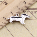 10pcs Charms Dog Dachshund 13x28mm Tibetan Silver Color Pendants Antique Jewelry Making DIY Handmade Craft