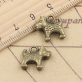 10pcs Charms Dog Dalmatians 14x13mm Tibetan Bronze Silver Color Pendants Antique Jewelry Making DIY Handmade Craft