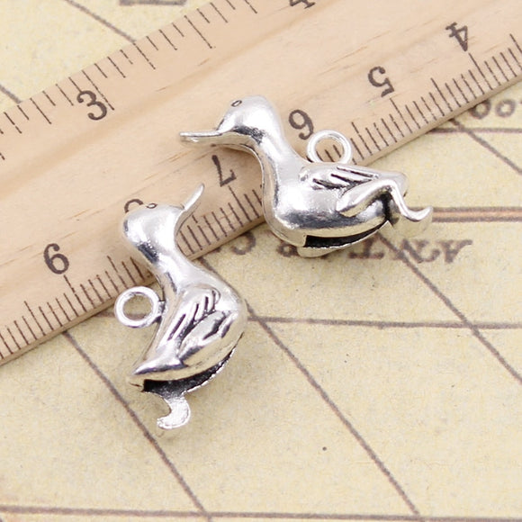10pcs Charms Duck Quacker 28x14x10mm Tibetan Silver Color Pendants Antique Jewelry Making DIY Handmade Craft Pendant