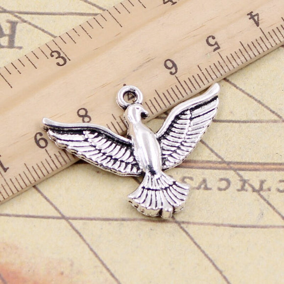 10pcs Charms Eagle Hawk 28x37mm Tibetan Silver Color Pendants Antique Jewelry Making DIY Handmade Craft Pendant