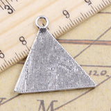 10pcs Charms Egyptian Pyramid Eye Of Horus 30x31mm Tibetan Silver Color Pendants Antique Jewelry Making DIY Handmade Craft