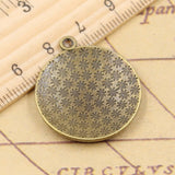 10pcs Charms Eye Of Horus 30x27mm Tibetan Bronze Silver Color Pendants Antique Jewelry Making DIY Handmade Craft