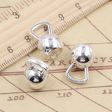 10pcs Charms Fitness Dumbbells 18x12x12mm Tibetan Silver Color Pendants Antique Jewelry Making DIY Handmade Craft