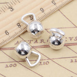 10pcs Charms Fitness Dumbbells 18x12x12mm Tibetan Silver Color Pendants Antique Jewelry Making DIY Handmade Craft