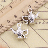 10pcs Charms Flagon Lamp Heart 19x21x9mm Tibetan Bronze Silver Color Pendants Antique Jewelry Making DIY Handmade Craft
