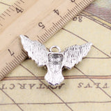 10pcs Charms Fly Skull Bat 34x25mm Tibetan Silver Color Pendants Antique Jewelry Making DIY Handmade Craft