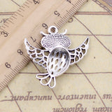 10pcs Charms Flying Owl 36x35mm Tibetan Silver Color Pendants Antique Jewelry Making DIY Handmade Craft