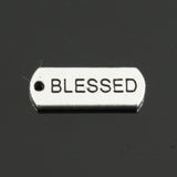 10pcs Charms Forever Faith Hope Brave Love Blessed Believe Dream Fearless Family 21x8mm Tibetan DIY Antique Pendants